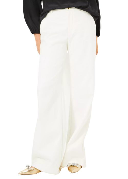 Colletti High Rise Trousers - Coconut Pant