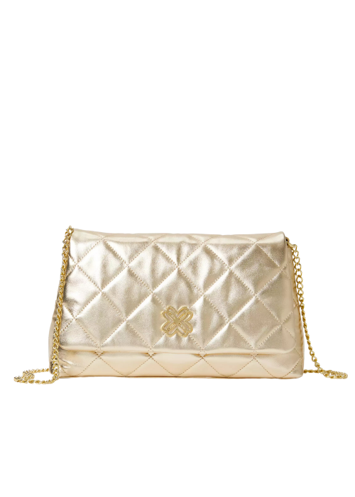 Matea Quilted Leather Clutch Bag