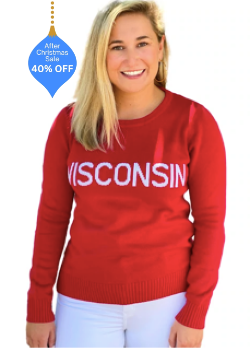 WISCONSIN SWEATER - RED - Sweater