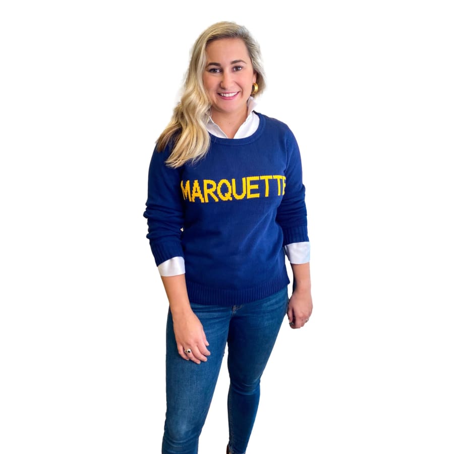 MARQUETTE SWEATER - NAVY - Sweater