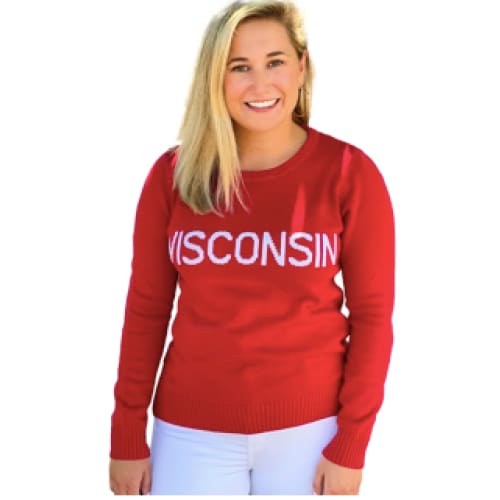 WISCONSIN SWEATER - RED - Sweater