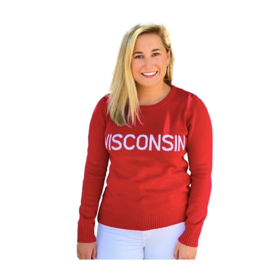 WISCONSIN SWEATER - RED - Sweater